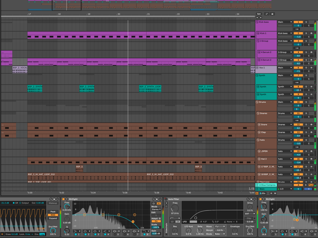 minimal tech house ableton template
